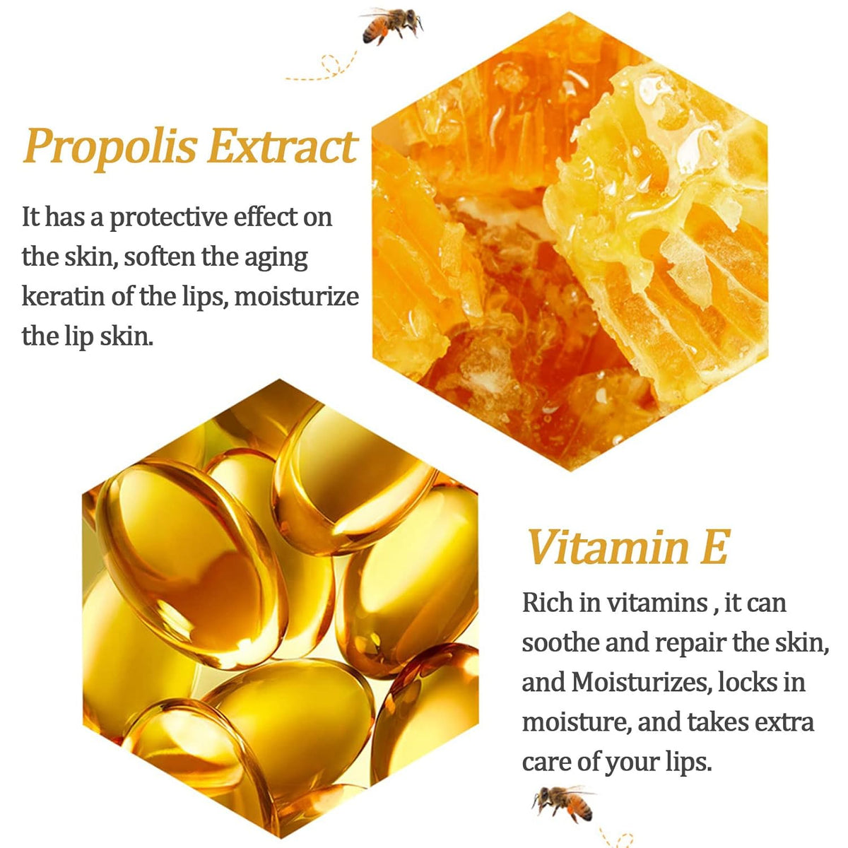 Bee Honey Pot Lip Mask – Hydrating Lip Care | 3, 6 & 8 PCS