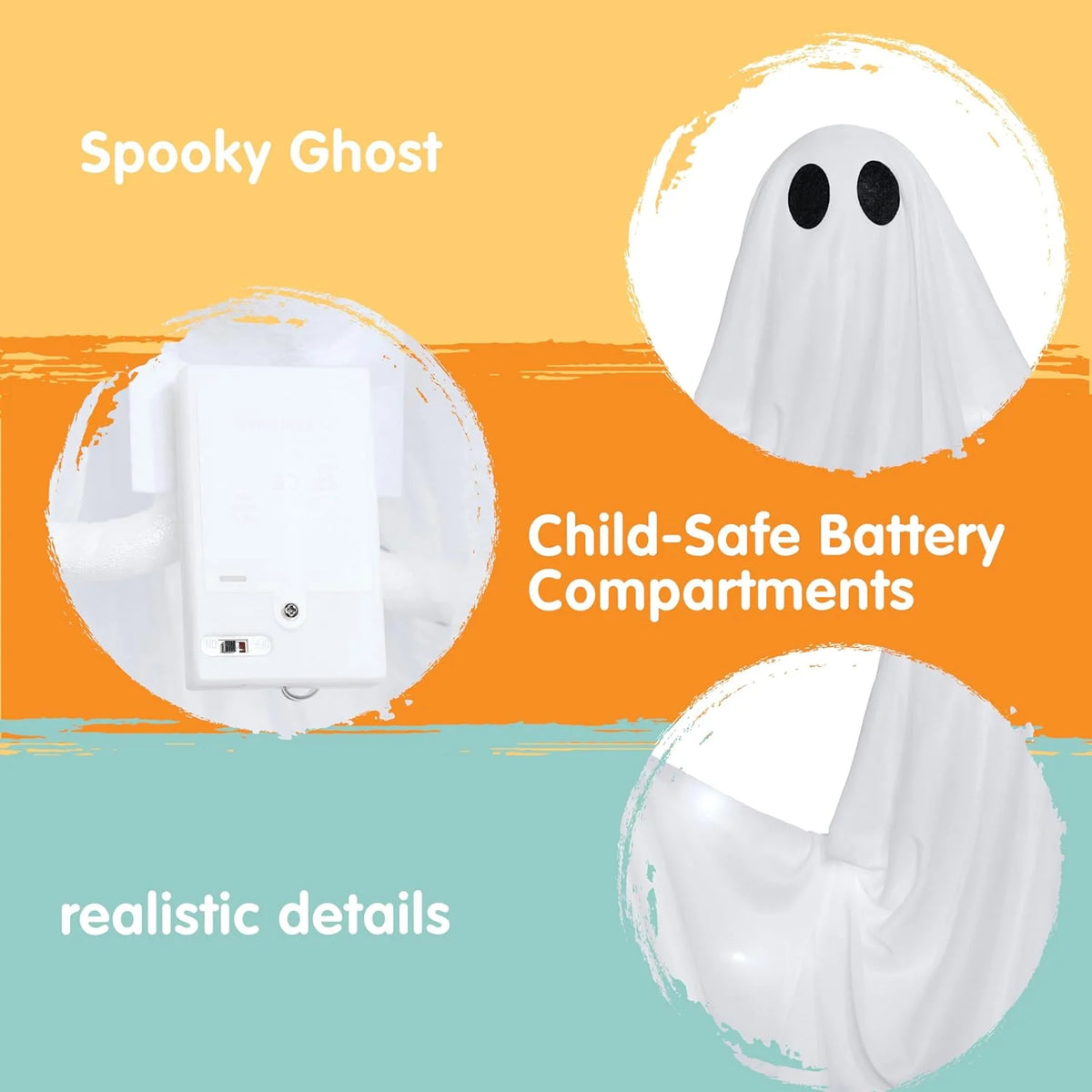 47" LED Hanging Ghost Halloween Decoration